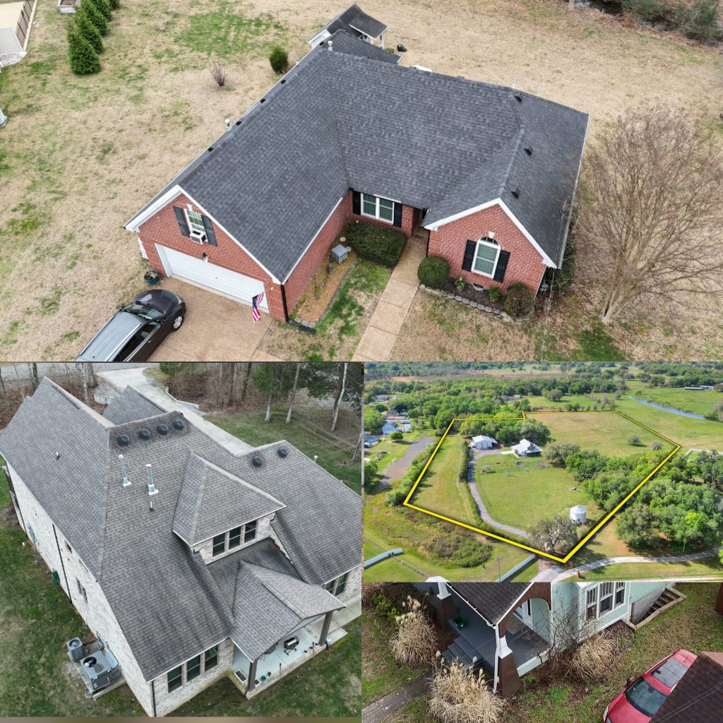 Drone photos of real estate near middle tn